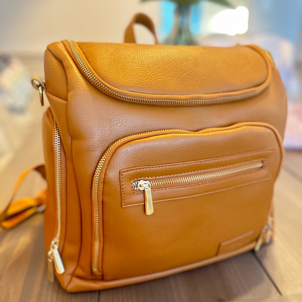 UPPER Leather Diaper Bag Backpack